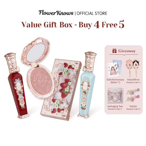 Flower Knows Strawberry Rococo Series Make Up Set Makeup Sets