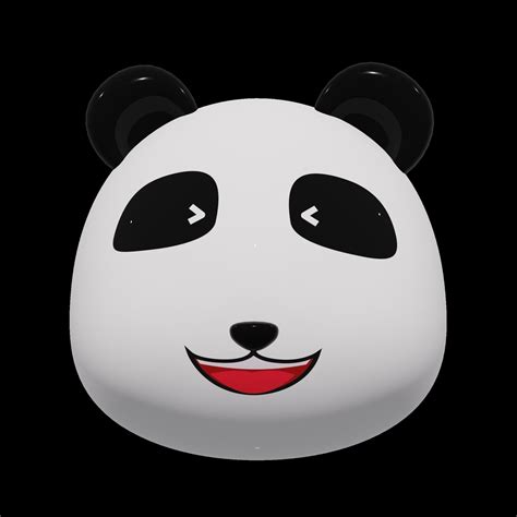 Panda Icon Pack Free Vr Ar Low Poly 3d Model Cgtrader