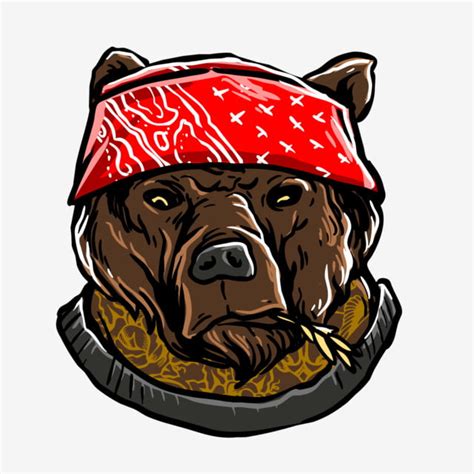 Gangsta bears with pistols vector illustrations. Bear Gangster, Animal, Gangster, Tattoo PNG Transparent ...