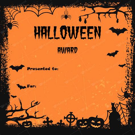 Halloween Award Certificates 20 Best Templates