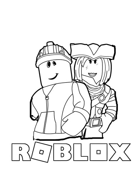Roblox Characters Coloring Pages Printable Coloring Pages