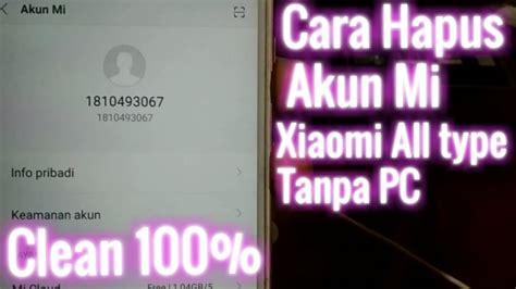 Sangat mudah jika pengguna lama mengetahui kata sandi lama, tetapi sangat buruk jika pengguna lama lupa kata sandi. Cara hapus Akun Mi Xiaomi tanpa PC (new methode) - YouTube