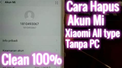 Namun bila semua akun sudah digunakan dan kamu ingin membuat akun baru lagi, kamu harus menghapus kaitan akun yang lama karena tidak bisa. Cara hapus Akun Mi Xiaomi tanpa PC (new methode) - YouTube