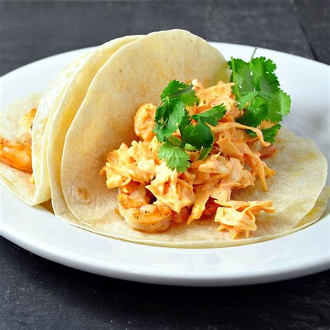 Shrimp Tacos With Spicy Slaw 2 Ways Pinch And Swirl Spicy Shrimp