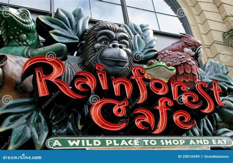 Rainforest Cafe Volcano Erupts At Downtown Disney Editorial Image