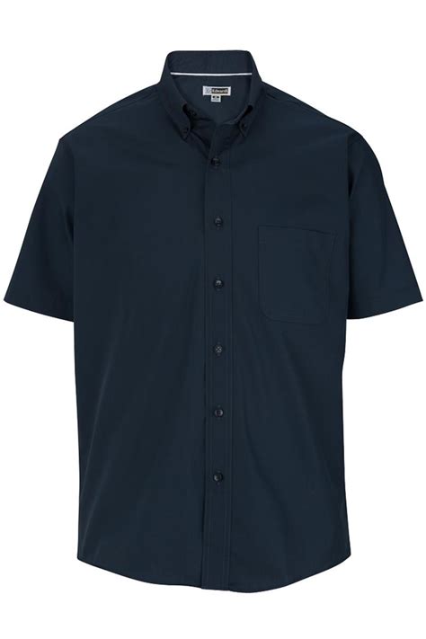 Shirt Mens Short Sleeve Poplin 1245