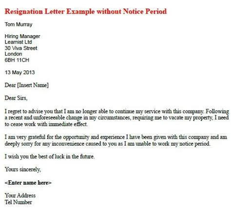 Detailed and appreciative resignation letter sample. Regignation Letter With Three Months Notice Period : 5+ Resignation Letter Templates to Write a ...