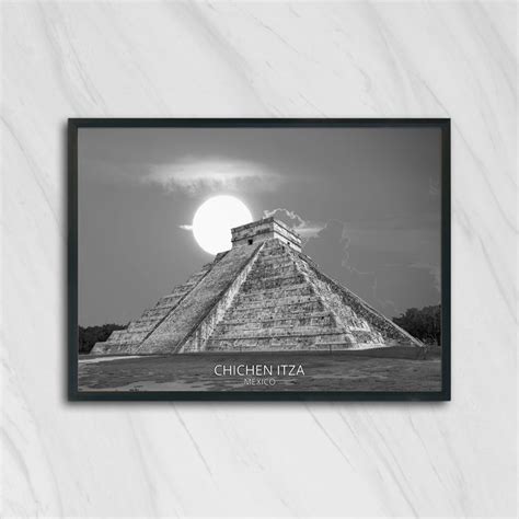 Chichen Itza Mayan Ruins Mayan Wall Art Mayan Decor Mayan Etsy