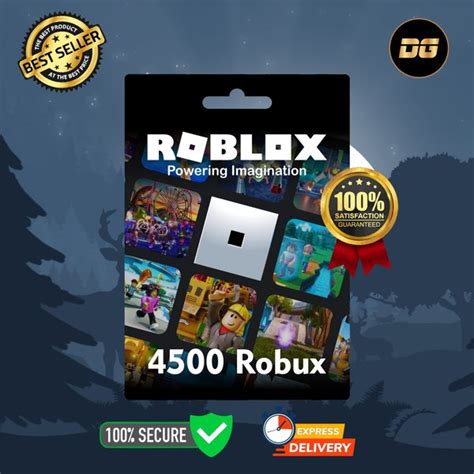 Jual Voucher Game Roblox Robux 4500 Robux Gift Card Di Lapak