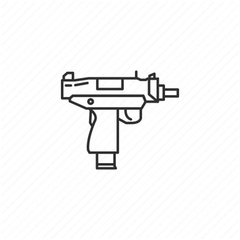 Automatic Firearms Machine Gun Small Guns Uzi Weapons Gun Icon