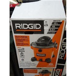 Nxt wet/dry vac and our 1625 cfm air mover. Ridgid 12 Gallon Shop Vac - Return