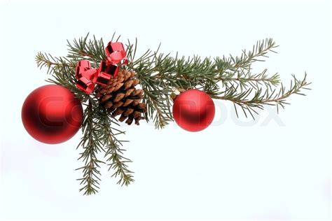 Christmas Decoration With Pine Stock Image Colourbox