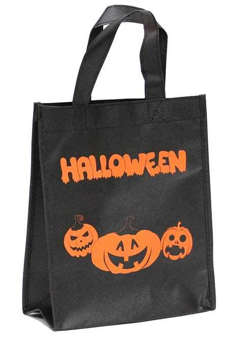 5 Pack Halloween Trick Or Treat Candy Bag Reusable Grocery Candy Goodie Totes Baggies Party