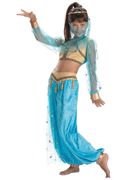 Mystical Genie Arabian Aladdin Princess Jasmine Harem Book Week Girls