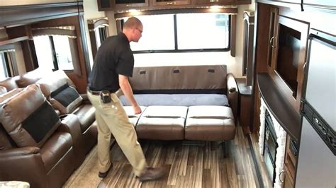 Rv Tri Fold Sleeper Sofa Bed With Built In Closet