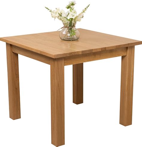 Small Square Dining Table 4 Person Solid Oak Dining Table 3ft