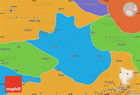 Political Map Of Begusarai