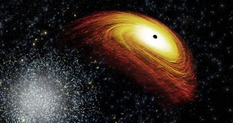 Supermassive Black Hole Whirls Around A More Massive Black Hole