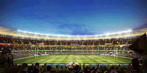 Winning Design For New Perth Stadium Wraps Facade In Bronze