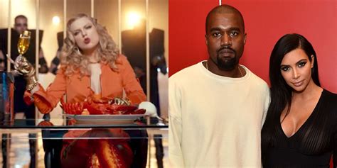 Kim Kardashian And Kanye Wests Reaction To Taylor Swifts