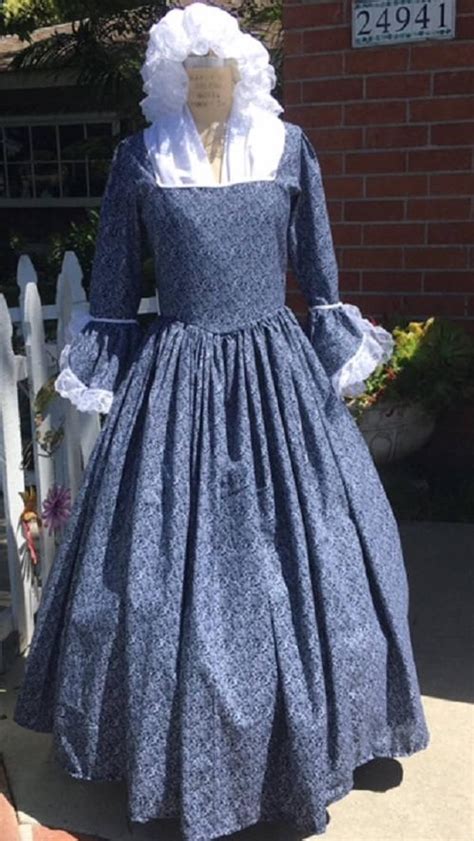 Dar Revolutionary War Gown Made To Your Measurements Choice Of Etsy