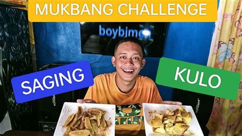 Mukbang Challenge Saging And Kulo Grabe Kalami Ang Pag Kaon Sa Bukid