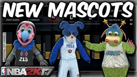 All New Mascots In Nba 2k17 New Mypark Mascots Never Before Seen