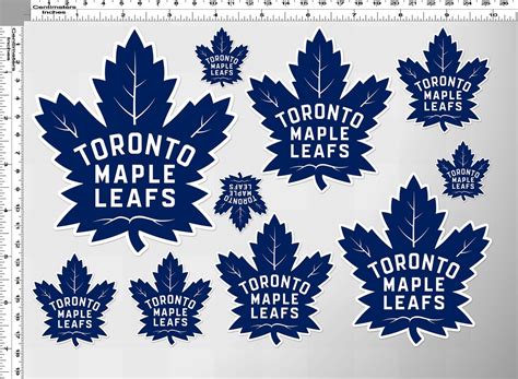1 Sh Toronto Maple Leafs Decal Sticker Gang Sheet Uv Print Etsy