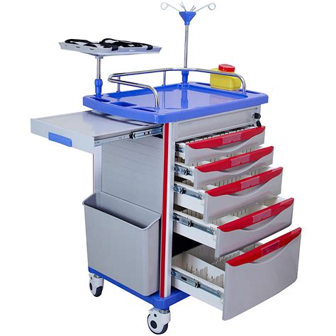 Buy Medical C Cart With Emergency Accessory Cardiac Board Iv Pole