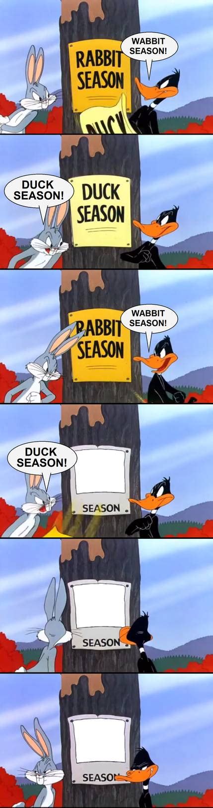 Wabbit Season Duck Season Elmer Season Blank Template Imgflip