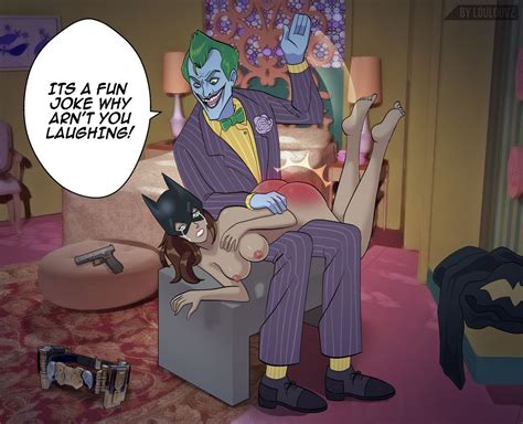 Rule 34 Barbara Gordon Batgirl Batman Series Dc Dc Comics Joker Loulouvz Male Spanked