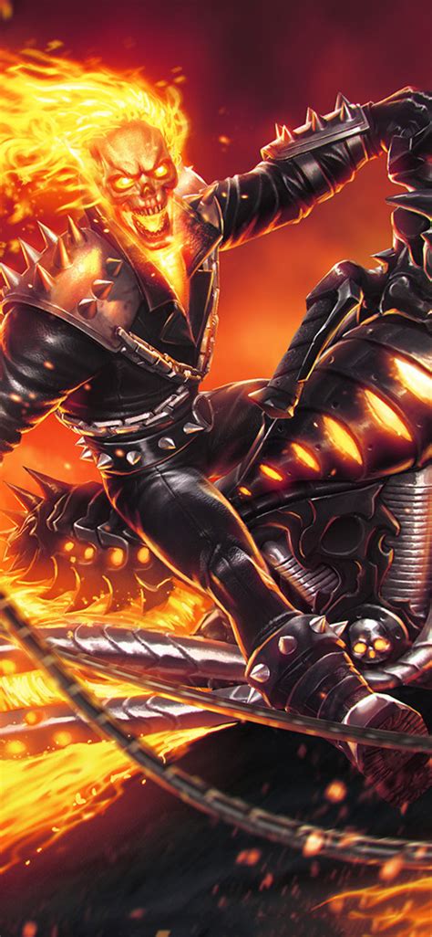 1125x2436 Ghost Rider Marvel Contest Of Champions Iphone Xsiphone 10