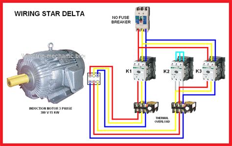 wiring diagram for star delta contactor