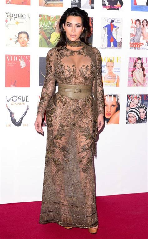 Kim Kardashian Goes Sheer In Naked Dress At Vogue S 100 Gala E Online Uk