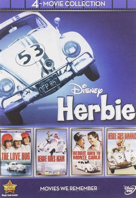 Amazon.com: Disney 4-Movie Collection: Herbie (Love Bug / Herbie Goes Bananas / Herbie Goes To 