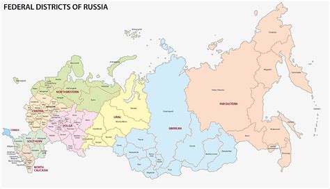 Map Of Russia With Cities And Capitals