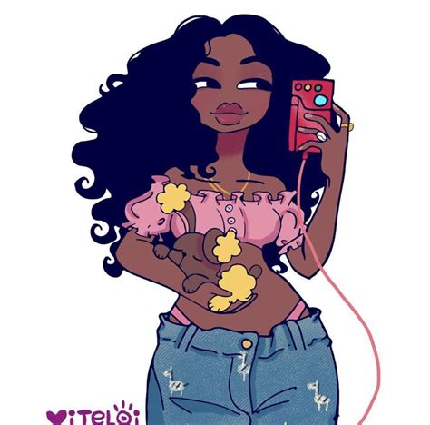 Pin By Holidayyszn On Black Girl Art In 2020 Black Girl Cartoon