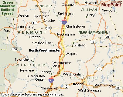 North Westminster Vermont Area Map More