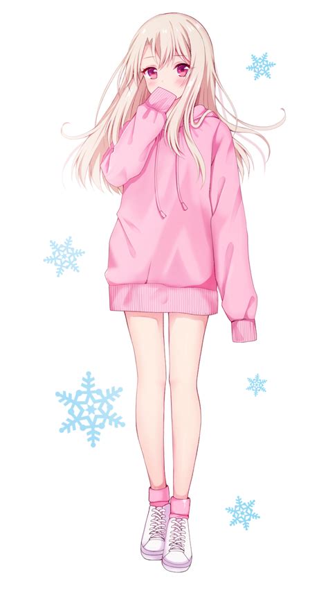 Sweater Illya Fate Anime Girl Neko Cute Anime Chibi Cute Anime Pics