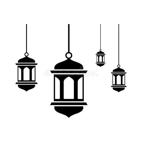 Ramadan Lantern Icon Flat Vector Template Design Trendy Stock Vector