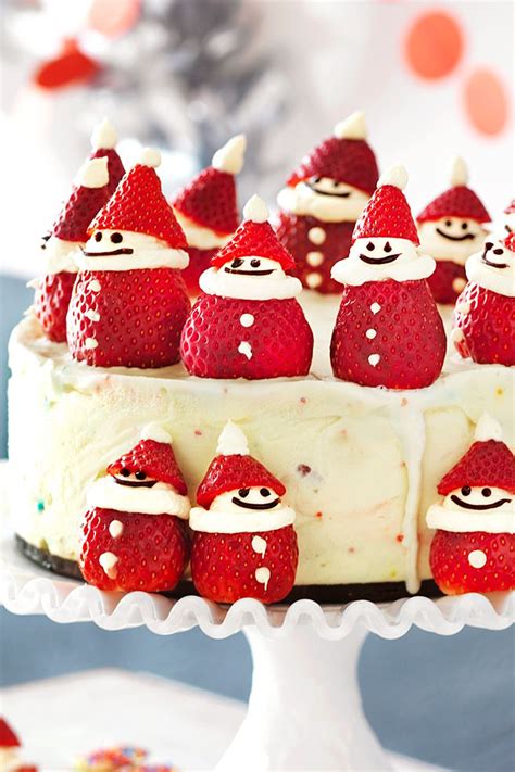 Choose from rich dark chocolate, strawberry or a simple vanilla. Christmas ice-cream cake with Santa strawberries | Recipe | Christmas ice cream cake, Christmas ...