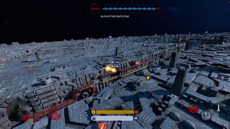 Star Wars Battlefront Trench Run With An A Wing Youtube