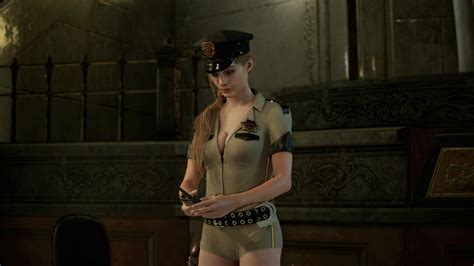 Claire Sexy Sheriff Outfit Mod Resident Evil 2 Remake Gamewatcher