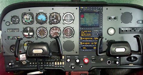 Cessna 172 Instrument Panel Labeled Custom Metal