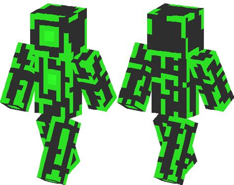 Green Neon Golem 64x64 Minecraft Skin Minecraft Hub
