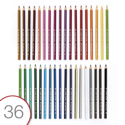 Faber Castell Classic Colored Pencils Tin Set 36 Vibrant Colors 115886