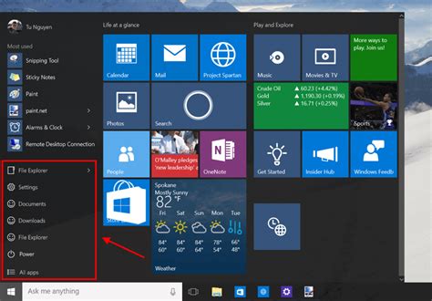 How To Customize Windows 10 Start Bar Windows 10 Nyc Help