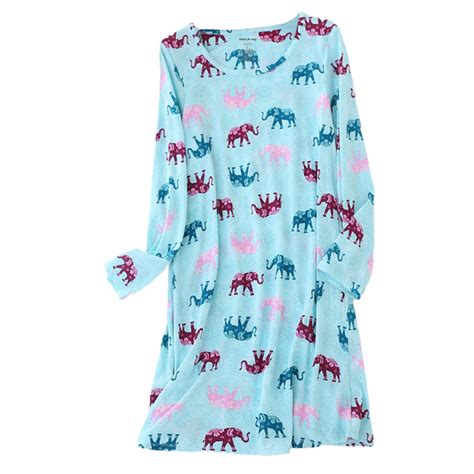 Homgro Womens Long Sleeve Cotton Nightgown Summer Fall Cute Short Sleep Shirt Soft Pajama