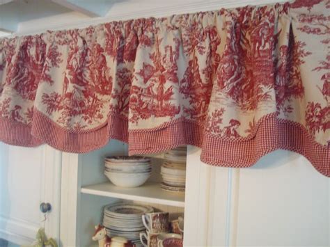 Pin By Jeannine Foret On Cottage Collections With Friends In 2020 Red Toile Curtains Red