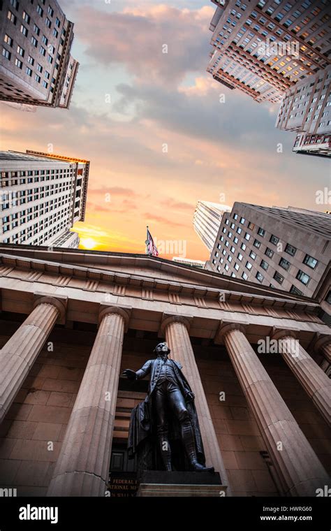 Federal Hall National Memorial On Wall Street Lower Manhattan New